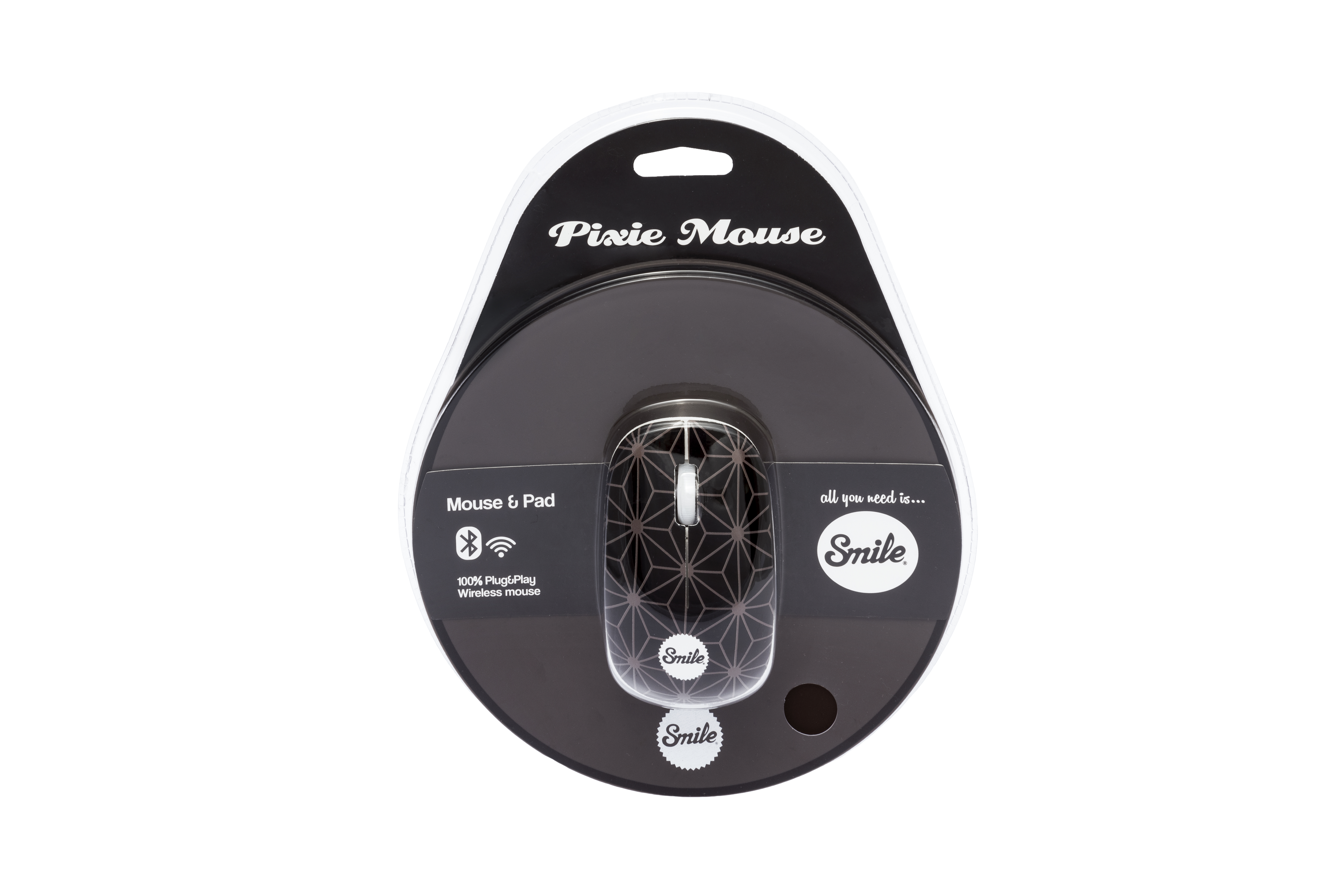 Strepito Raton Y alfombrilla Pixie Mouse Smile 1606 Wireless